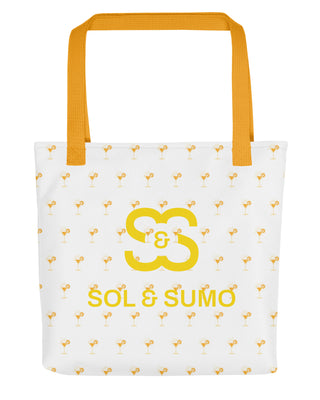 Yellow tote bag mockup