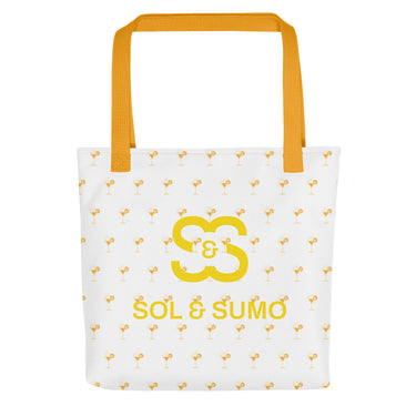 Yellow tote bag mockup