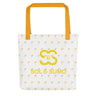 Yellow tote bag mockup