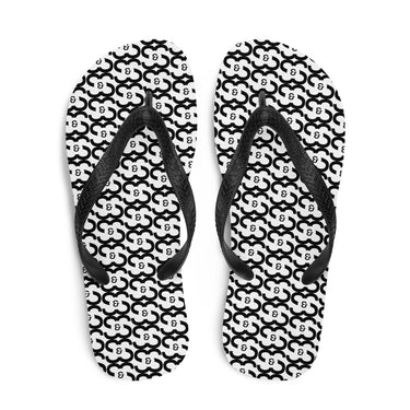 White Flip-Flops Top View