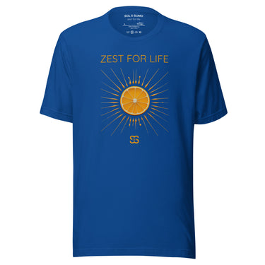 Zest for life royal t-shirt